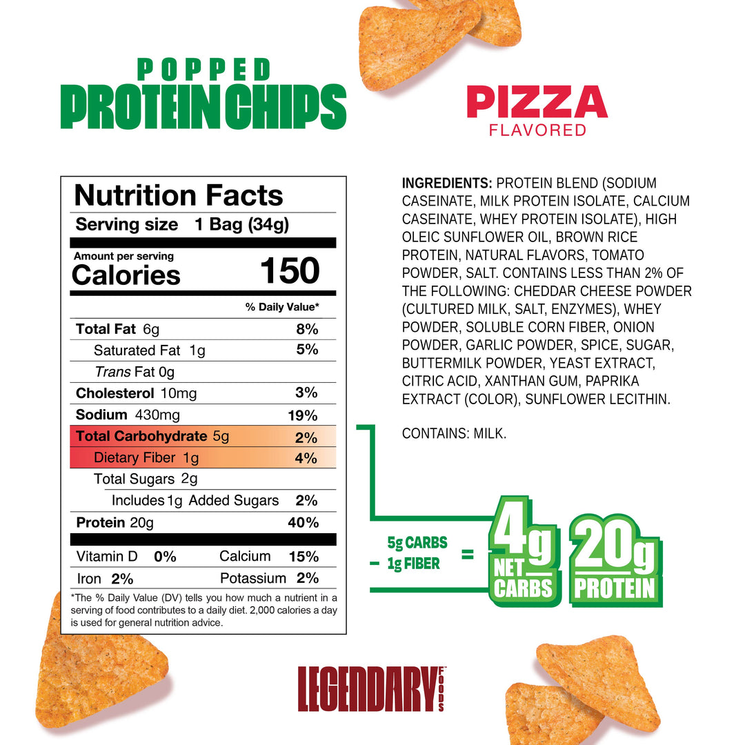 Pizza | Popped Protein Chips